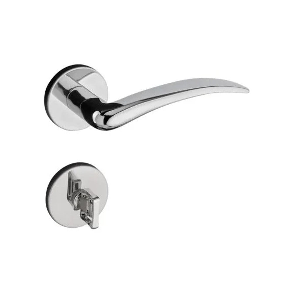 Fechadura para banheiro classic roseta redonda