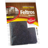 Feltro adesivo para móveis 20x20 mm
