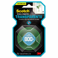 Fita Dupla Face 3m Fixa Forte Transparente 19mmx2mt
