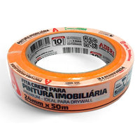 Fita crepe imobiliária 24mm x 50m