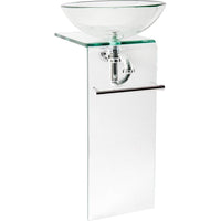 Gabinete de vidro orfeu transparente 42x51x86cm