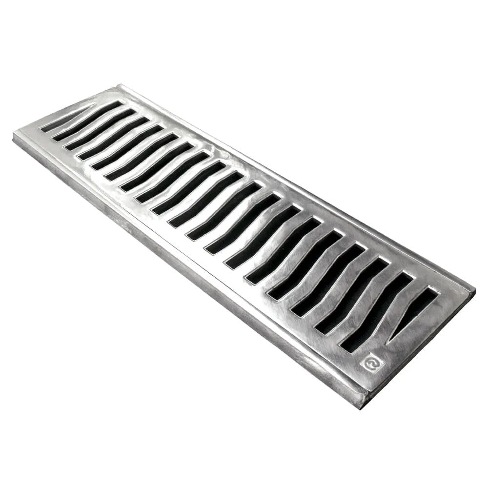 Grelha de alumínio cinza 15cm