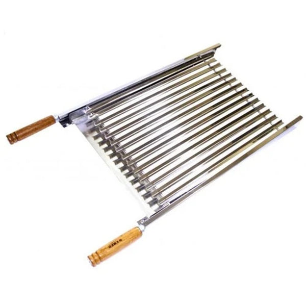 Grelha parrilla em aço inox 40 x 50 cm