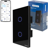 INTERRUPTOR 2 TEC ONNE SMART 10A BIVOLT PRETO TRAMONTINA