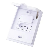 Interruptor com tomada 20a externa branca blacqua