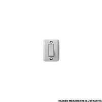 Interruptor de sobrepor 1 tecla 10a cinza