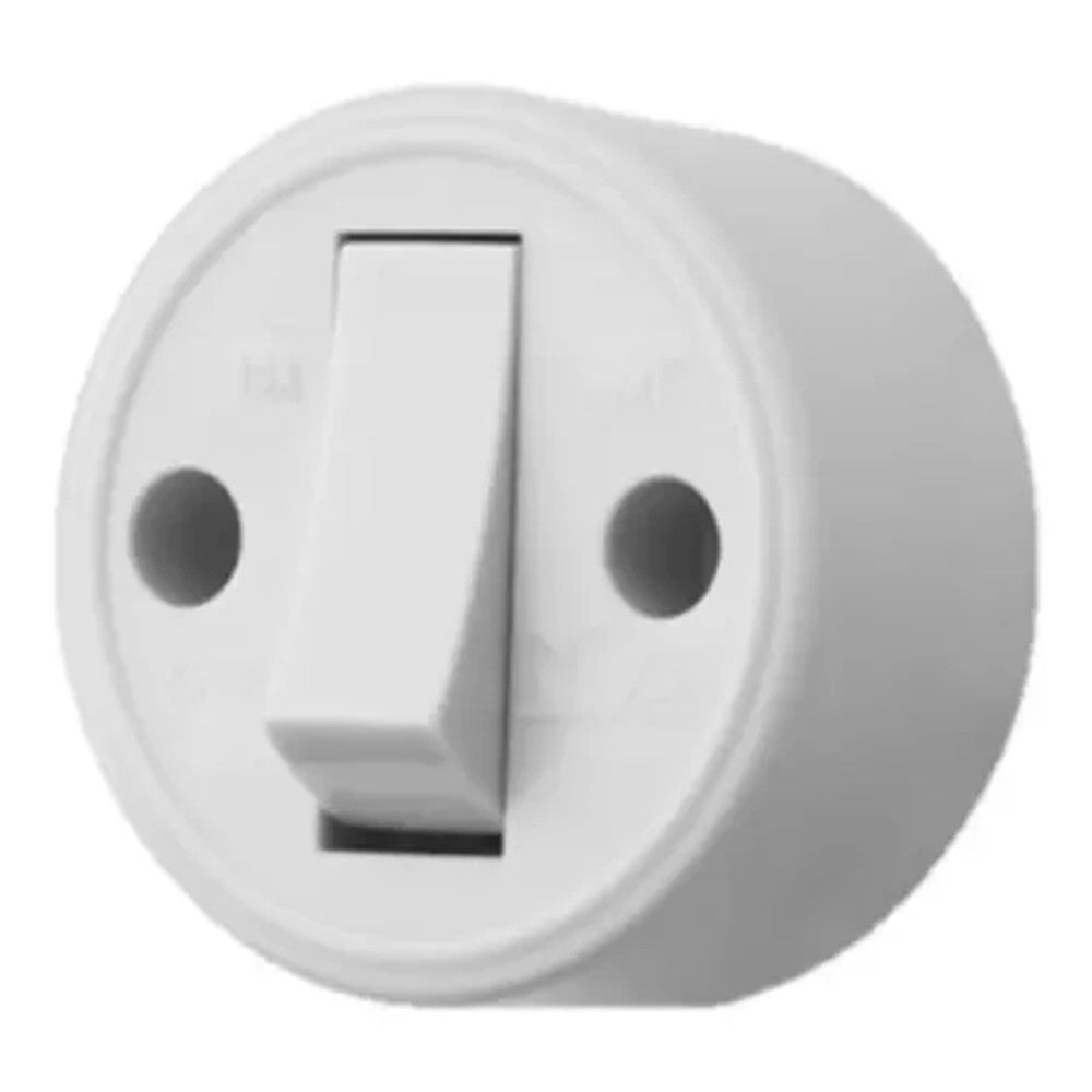 Interruptor de sobrepor 1 tecla 10a cinza