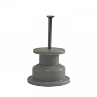Isolador de pvc 30 x 30 com prego