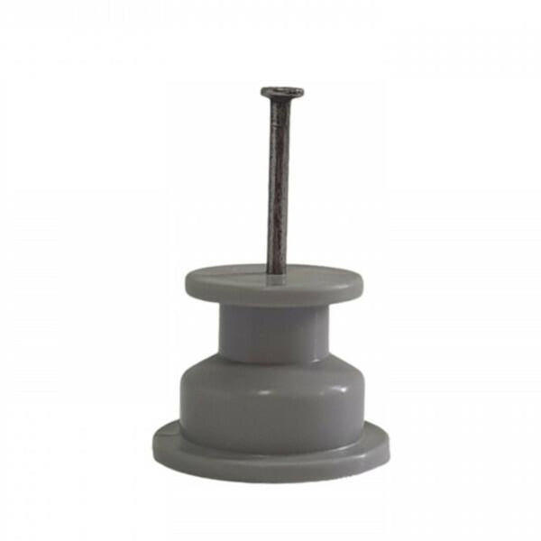 Isolador de pvc 30 x 30 com prego