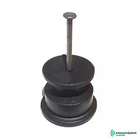 Isolador roldana plástico 36x36 preto