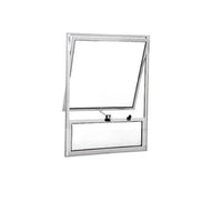 Janela basculante 1 seção 50x50 cm branca classic