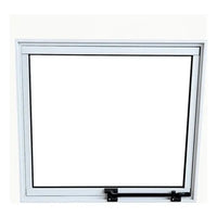 Janela basculante alumínio branco 50x50 16mm