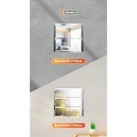 Janela basculante alumínio branco 60x40 vidro boreal