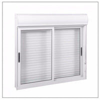 Janela de correr 2 folhas integrada branca 120x120cm