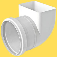 Joelho 90 graus para calha pluvial 100mm