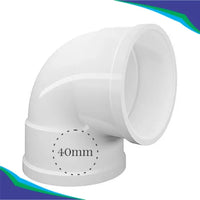 Joelho 90 graus para esgoto 40mm