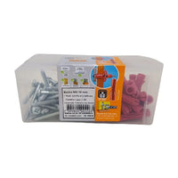 Kit 10 Buchas M6 Com Parafuso Auto Atarraxante 39x32mm