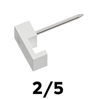 Kit abraçadeira fixa para fio paralelo 25mm com prego