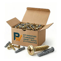 Kit bucha plástica com aba M10 com 4 peças