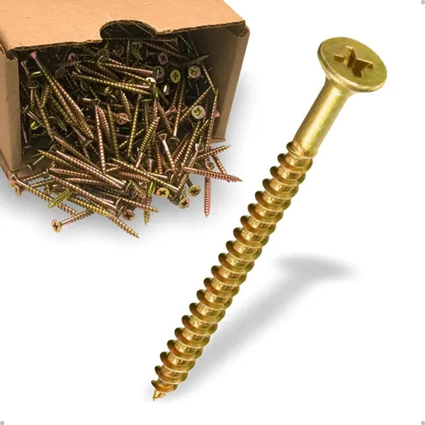 Kit parafuso chipboard 5x50mm com 4 peças