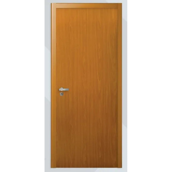 Kit porta de madeira 90x210cm batente 12x25 direita