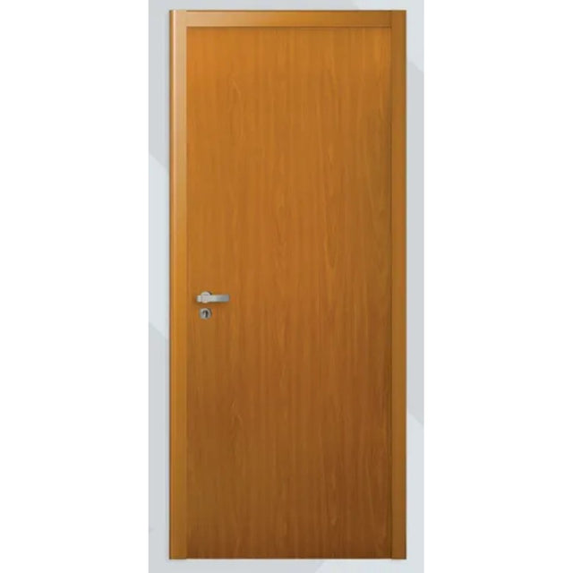 Kit porta de madeira 90x210cm batente 12x25 direita