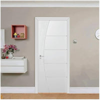 Kit porta pronta com fechadura 2100x800mm branca