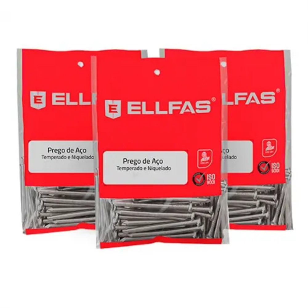 Kit prego de aço temperado 15x15 com 20 unidades