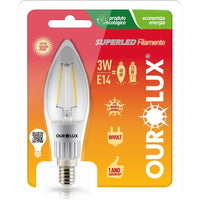 Lâmpada Led Vela 3w 2700k Brasilux E14 E27