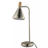 LUMINARIA DE MESA 1XG9 40W 14X49CM ACO ESCOVADO NEWLINE