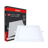 LUMINARIA EMBUTIDO 1CAB QUADR BRANCO BIVOLT