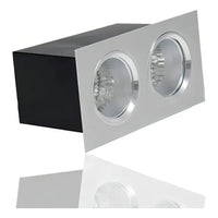 LUMINARIA EMBUTIDO 2CAB QUADR ACO ESCOV BIVOLT