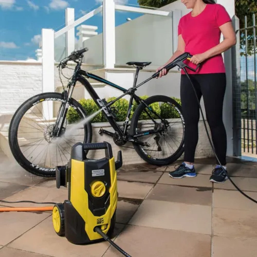 Lavadora de Alta Pressao 1200W Tramontina 127V Domestica para Uso Eventual com Mangueira Alta Pressao 3m Jato Regulavel 1500 psi