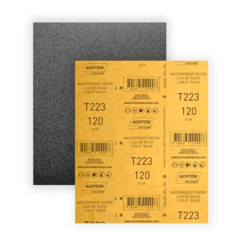 Lixa d'água grão 120 folha 225x275mm