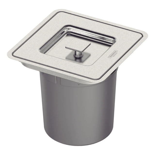 Lixeira de Embutir - Inox Quadrada - Tramontina - 5L - Clean Square