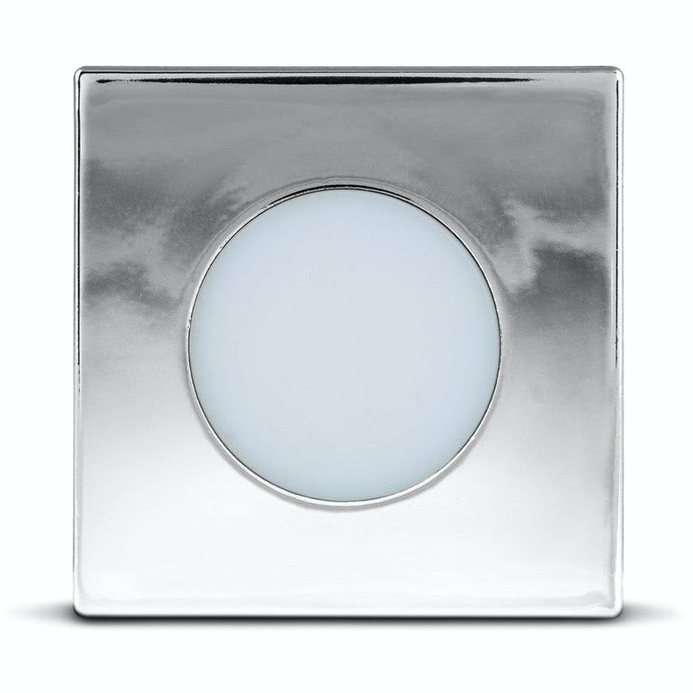 Luminária de embutir point 35mm cromada 3000k 15w bivolt