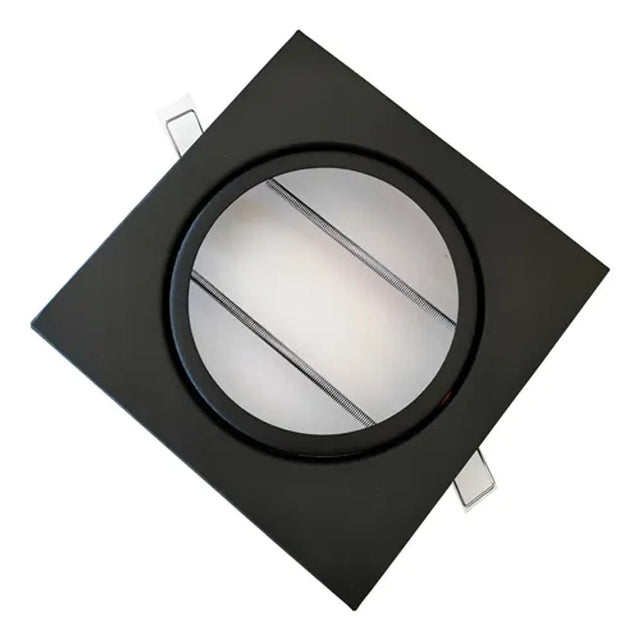 Luminária de embutir point quadrada 35mm 15w 3000k preto