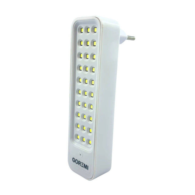 Luminária de emergência 30 leds bivolt 150 lumens