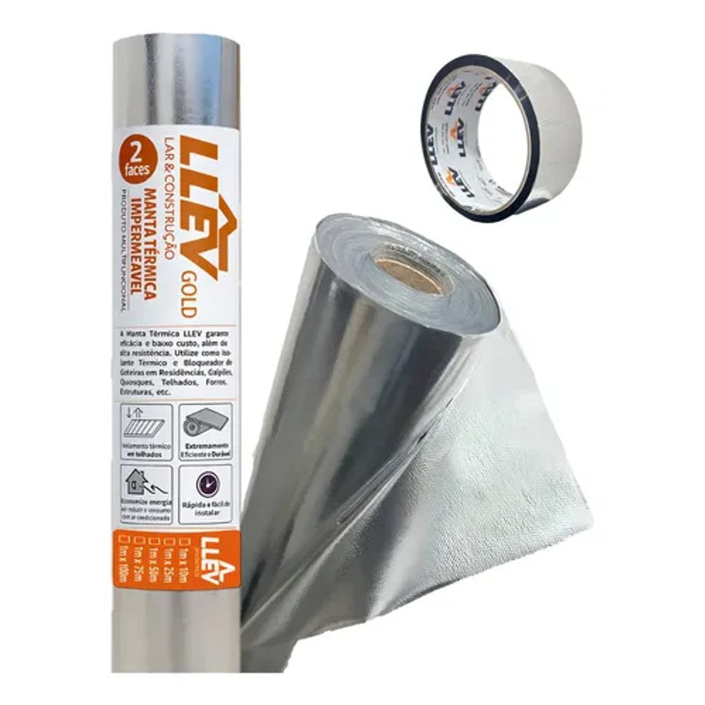 Manta isolante térmica aludupla face 50m2