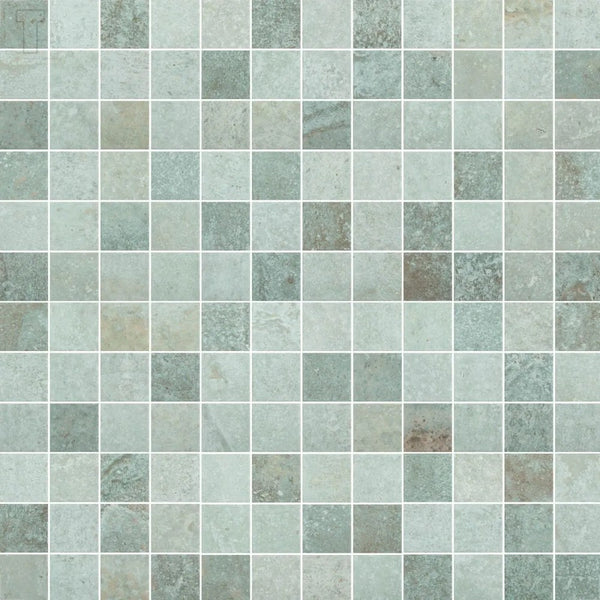 Mosaico Porcelanato Java Lago Mate Eliane 75x75cm Verde Rústico