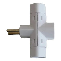 PERLEX ADAPTADOR 3 SAIDAS 2PT BRANCO