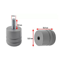 PUXADOR P BOX DUPLO CINZA