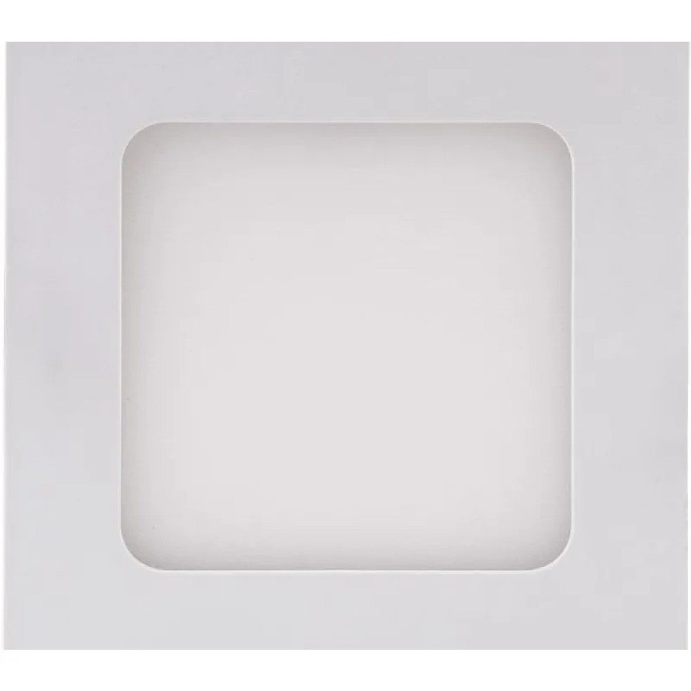 Painel led embutir quadrado 12x12cm 6w 6500k bivolt