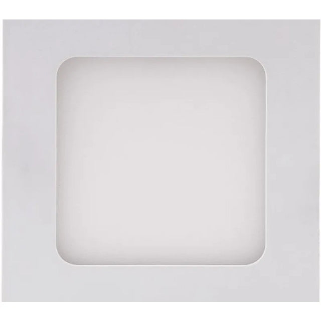 Painel led embutir quadrado 12x12cm 6w 6500k bivolt