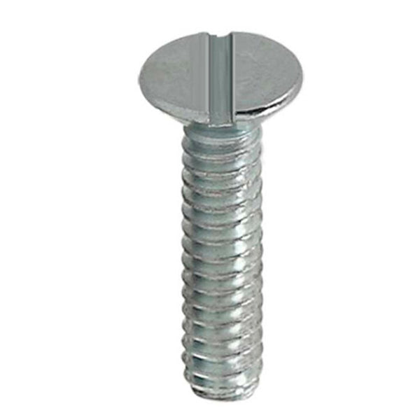 Parafuso fenda galvanizado 1/4 para claraboia