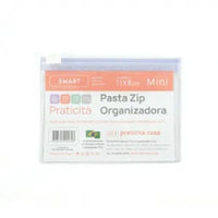 Pasta zip organizadora smart transparente g