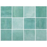Pastilha Porcelanato Noronha Jade Mesh Eliane 10x10 cm Acetinado