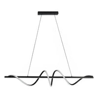 Pendente Led Union 38w 3000k Preto 120cm