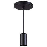 Pendente injetado preto soquete P2