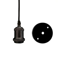 Pendente injetado preto soquete P2